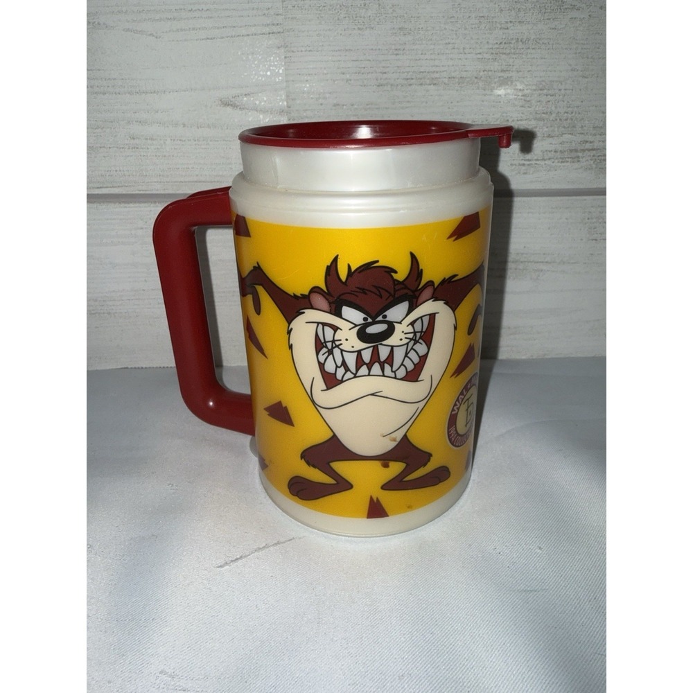 Vtg 1994 Walmart Coke Taz Tasmanian Devil Plastic Mug Cup Collector's Series